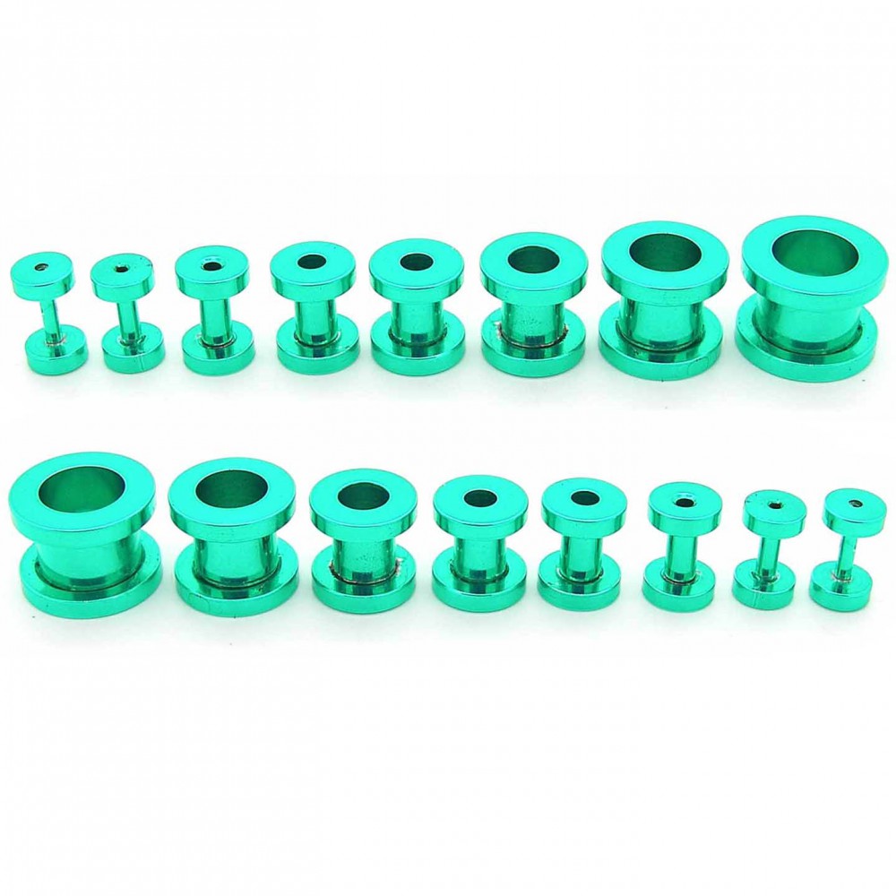 Set Expansor Túnel Tunnel Plug Piercing y Dilatador Taper Piercing