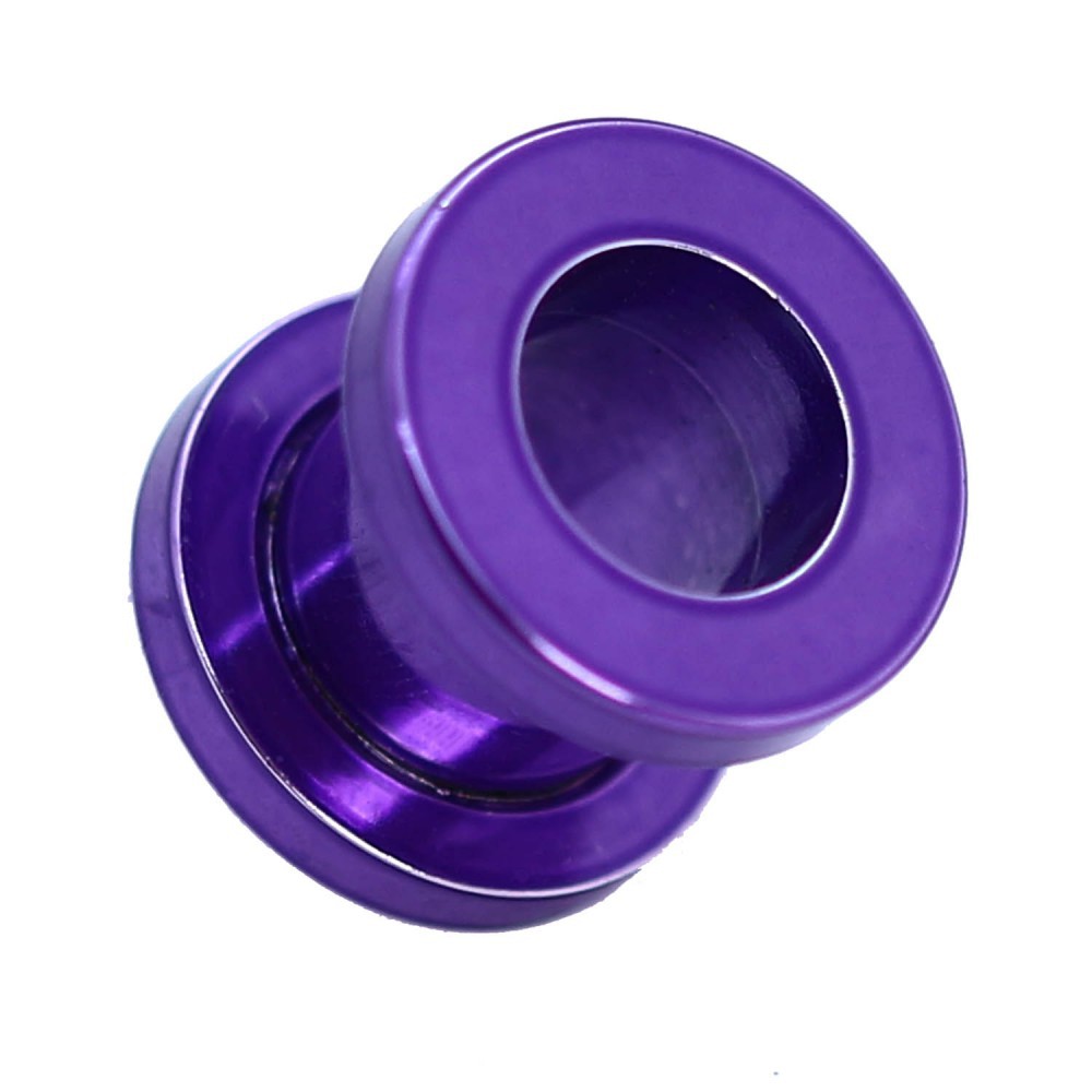 Flesh Schraub Tunnel  Acryl Plug Piercing Schwarz Weiss Pink Blau Lila 2-12 mm 