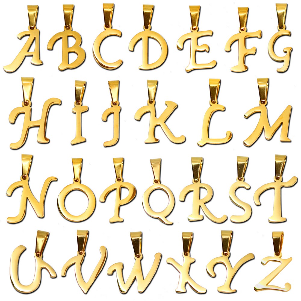 cadenas con el nombre en acero 1 colgante letra alfabeto nombre cadena color oro mujer cadenas con el nombre en acero 1 colgante letra alfabeto nombre cadena color oro mujer