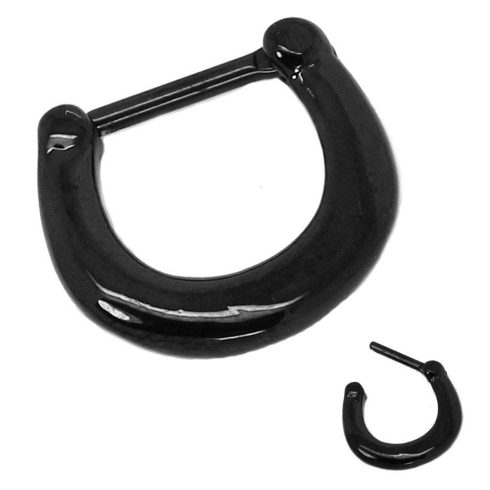 1 Segment Ring septum stud body piercing horseshoe bar nose eyebrow lip