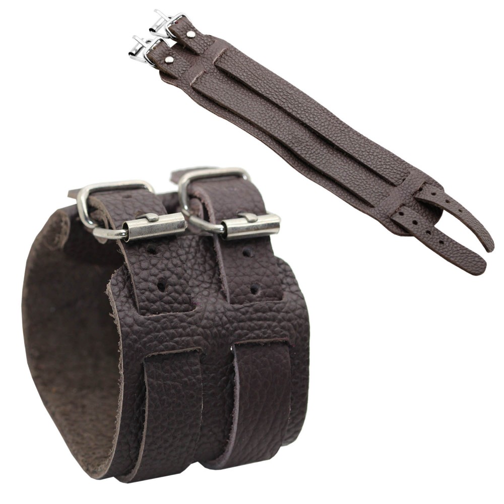 Bracelet Leather Black Brown Surfer Arm Bracelet Wristband Big for Men