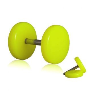 2 Falsos Falso Plug Túnel Piercing Pendientes 6 8 10 12 Colores Geniales - Imagen 7 de 11