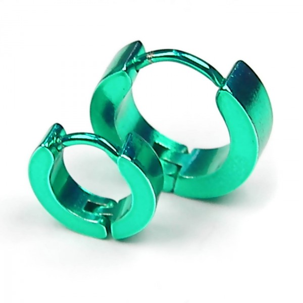 2 Creole Earrings Huggie Hoop Sleeper Earrings unisex Woman Men eBay