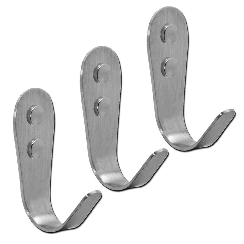 Wall Hook Steel Bathroom Hook Robe Hat Coat Hooks Brushed Hanging Towel