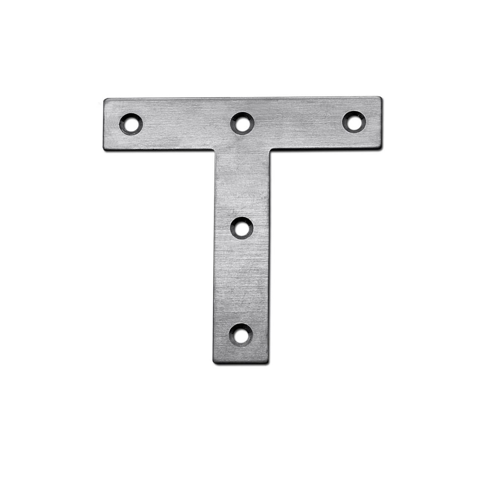 HOUSON 4pcs Stainless Steel Perforated Plate Flat Connectors, Stainless